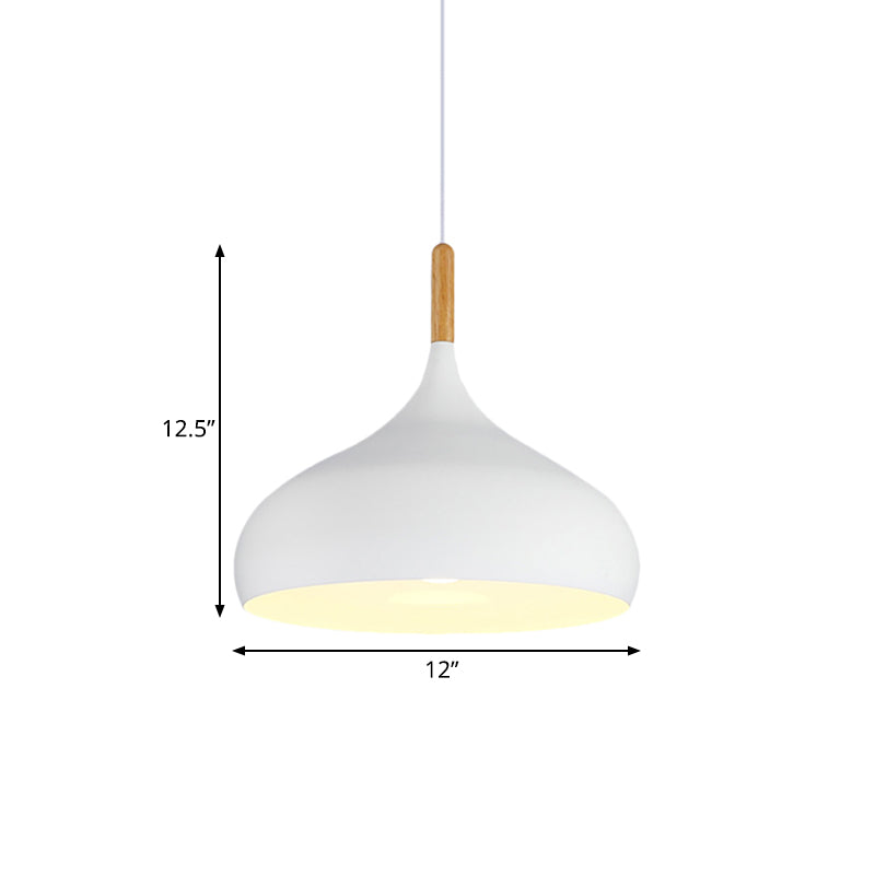 Nordic Teardrop Pendant Light With Metal Shade 1 Light NALANI