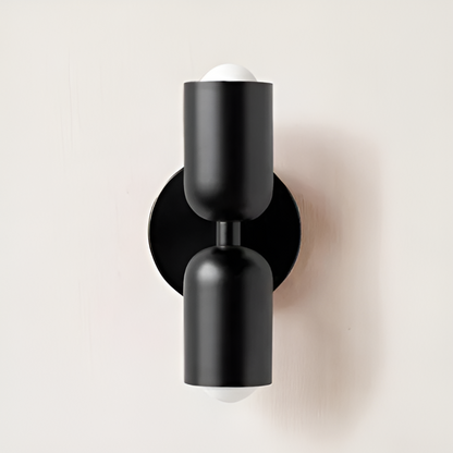 Nordic Two-Sided LED Wall Lamp for Modern Home Lighting Black 12 cm x 25 cm NaLani