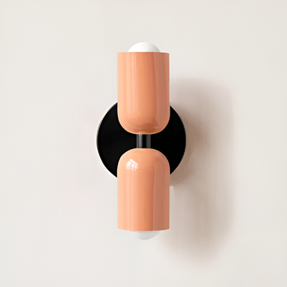 Nordic Two-Sided LED Wall Lamp for Modern Home Lighting Pink Black 12 cm x 25 cm NaLani