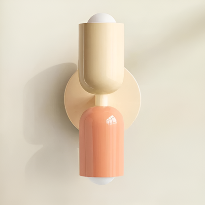 Nordic Two-Sided LED Wall Lamp for Modern Home Lighting Beige Pink Beige 12 cm x 25 cm NaLani
