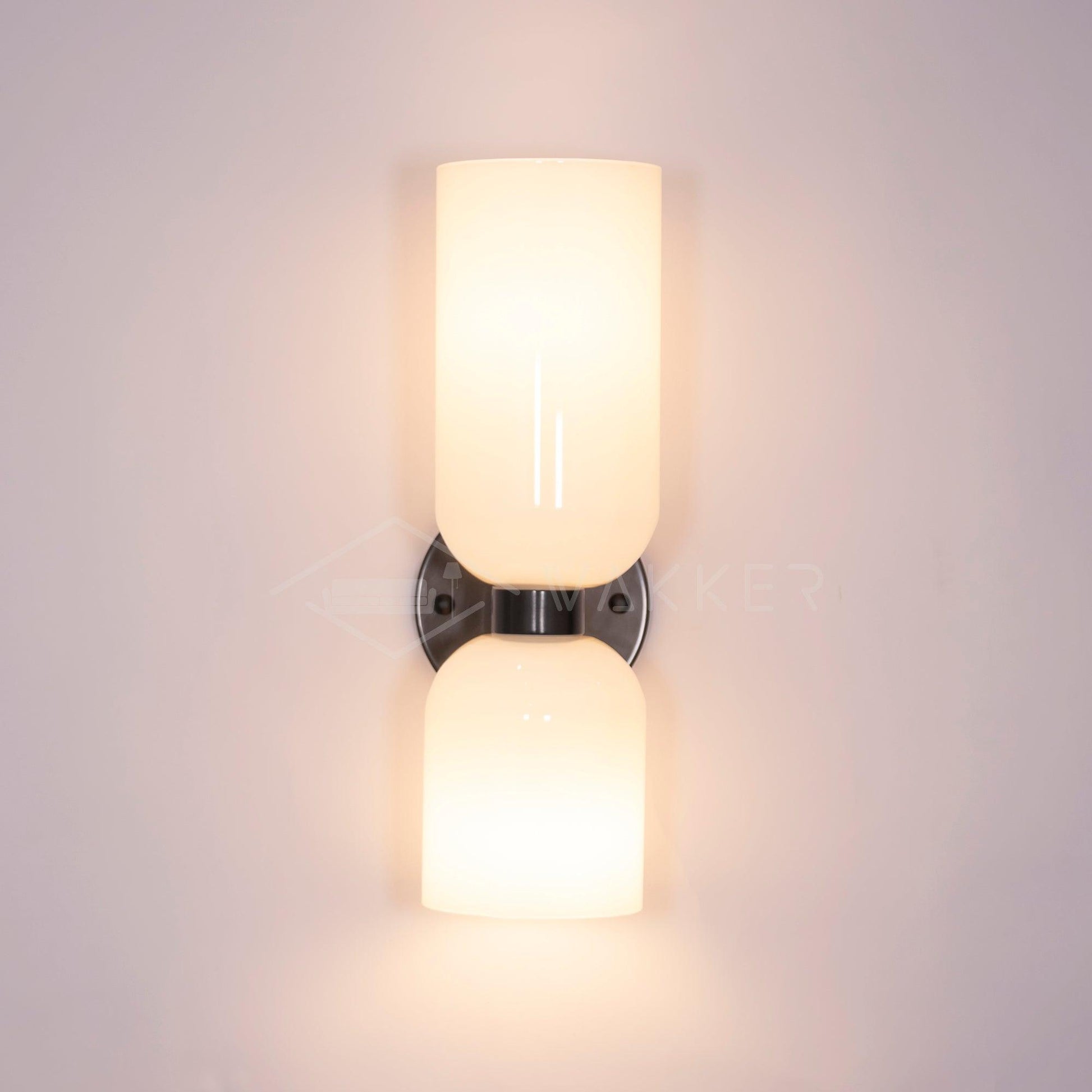 Opal Glass Wall Lamp With Warm Glow Modern Sconce Lighting NALANI