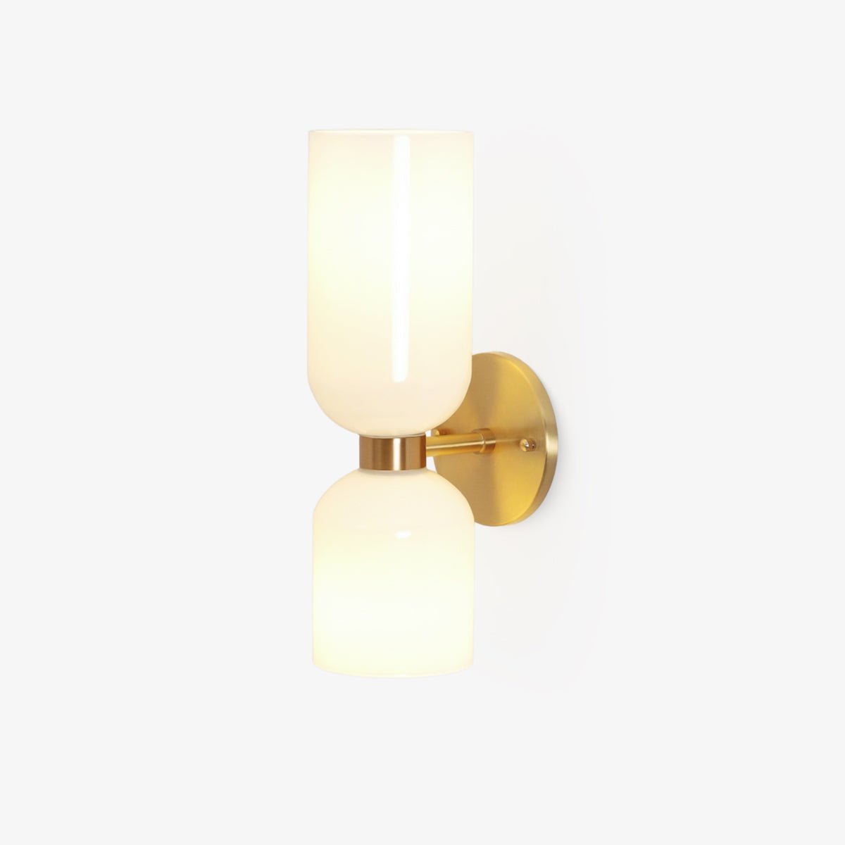 Opal Glass Wall Lamp With Warm Glow Modern Sconce Lighting NALANI