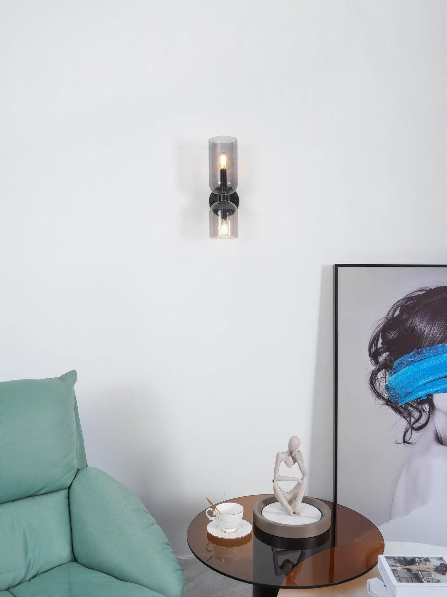Opal Glass Wall Lamp With Warm Glow Modern Sconce Lighting NALANI
