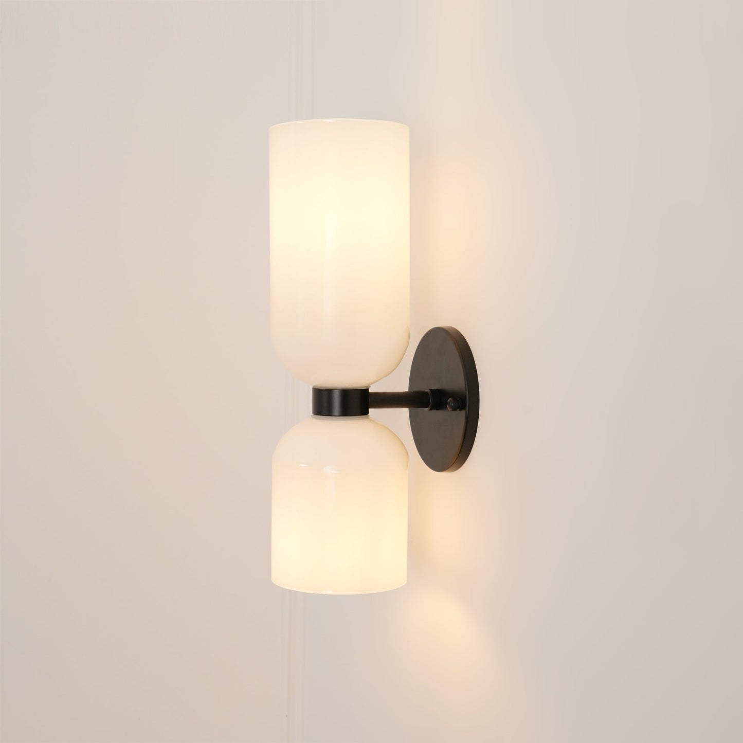 Opal Glass Wall Lamp With Warm Glow Modern Sconce Lighting NALANI