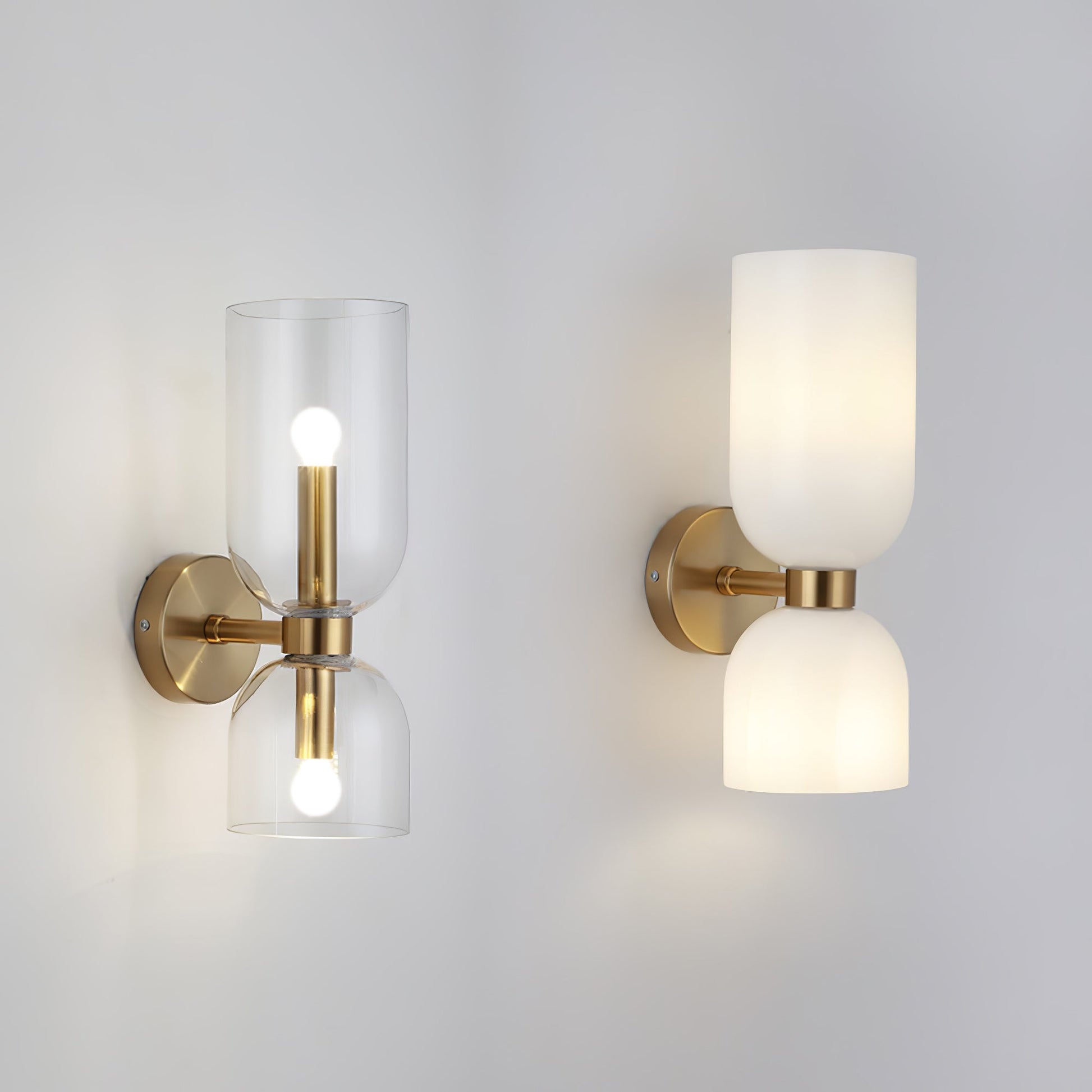 Opal Glass Wall Lamp With Warm Glow Modern Sconce Lighting NALANI