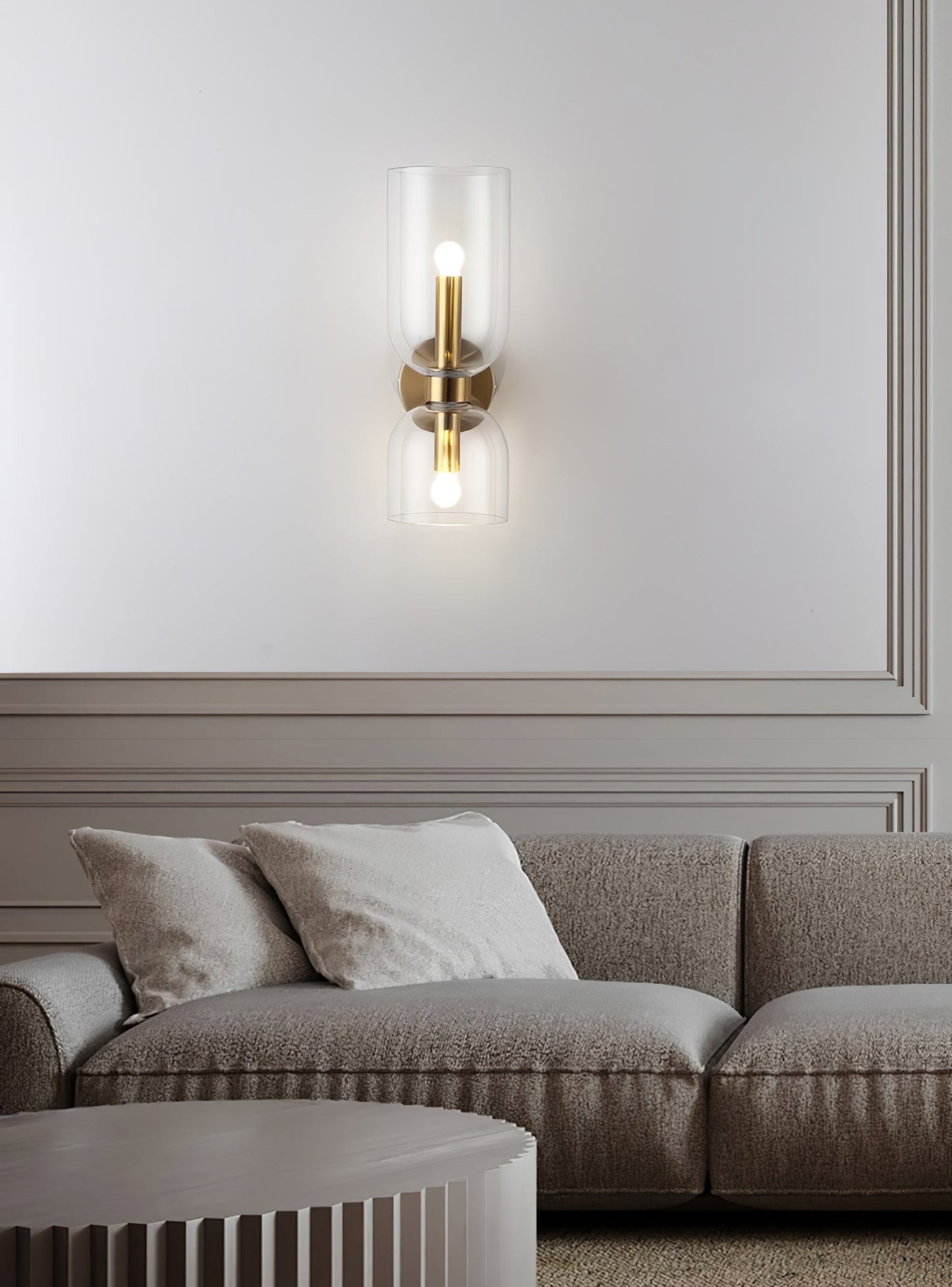 Opal Glass Wall Lamp With Warm Glow Modern Sconce Lighting NALANI