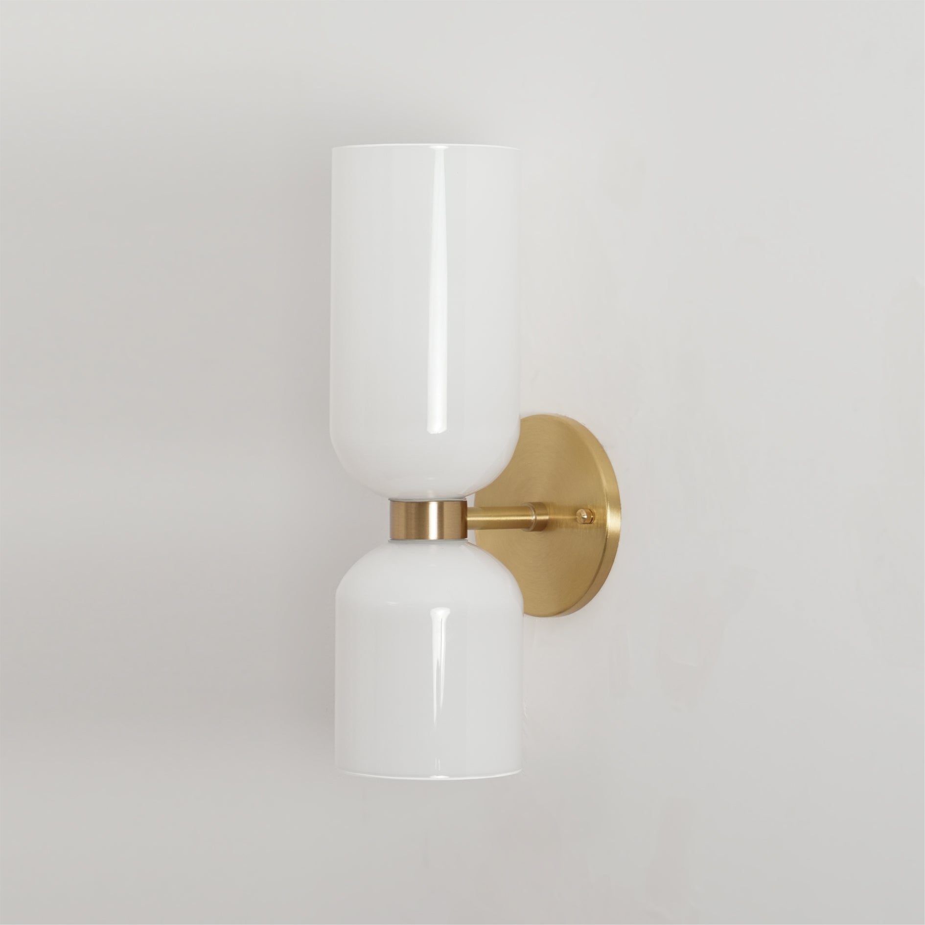 Opal Glass Wall Lamp With Warm Glow Modern Sconce Lighting NALANI