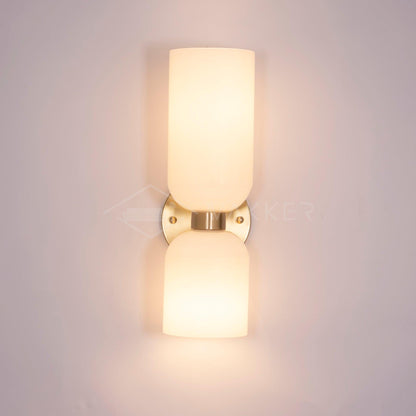 Opal Glass Wall Lamp With Warm Glow Modern Sconce Lighting NALANI