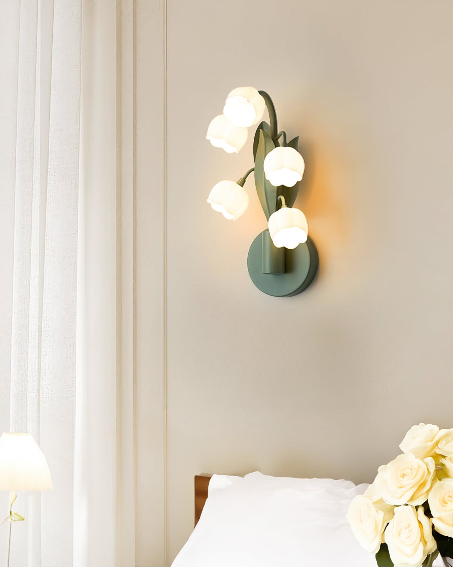 Orchid Wall Lamp Modern Metal Frame Wall Light Led NALANI