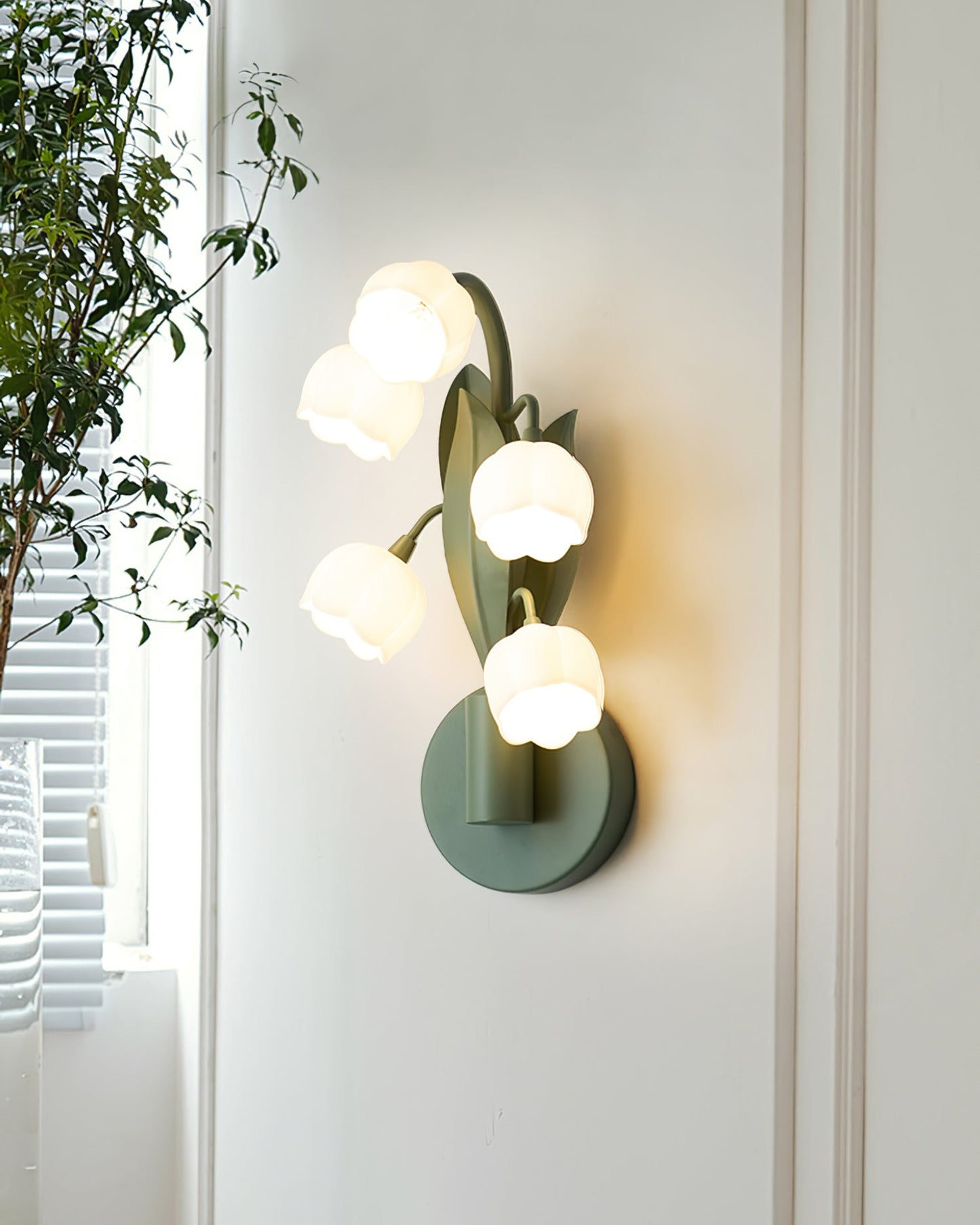 Orchid Wall Lamp Modern Metal Frame Wall Light Led NALANI