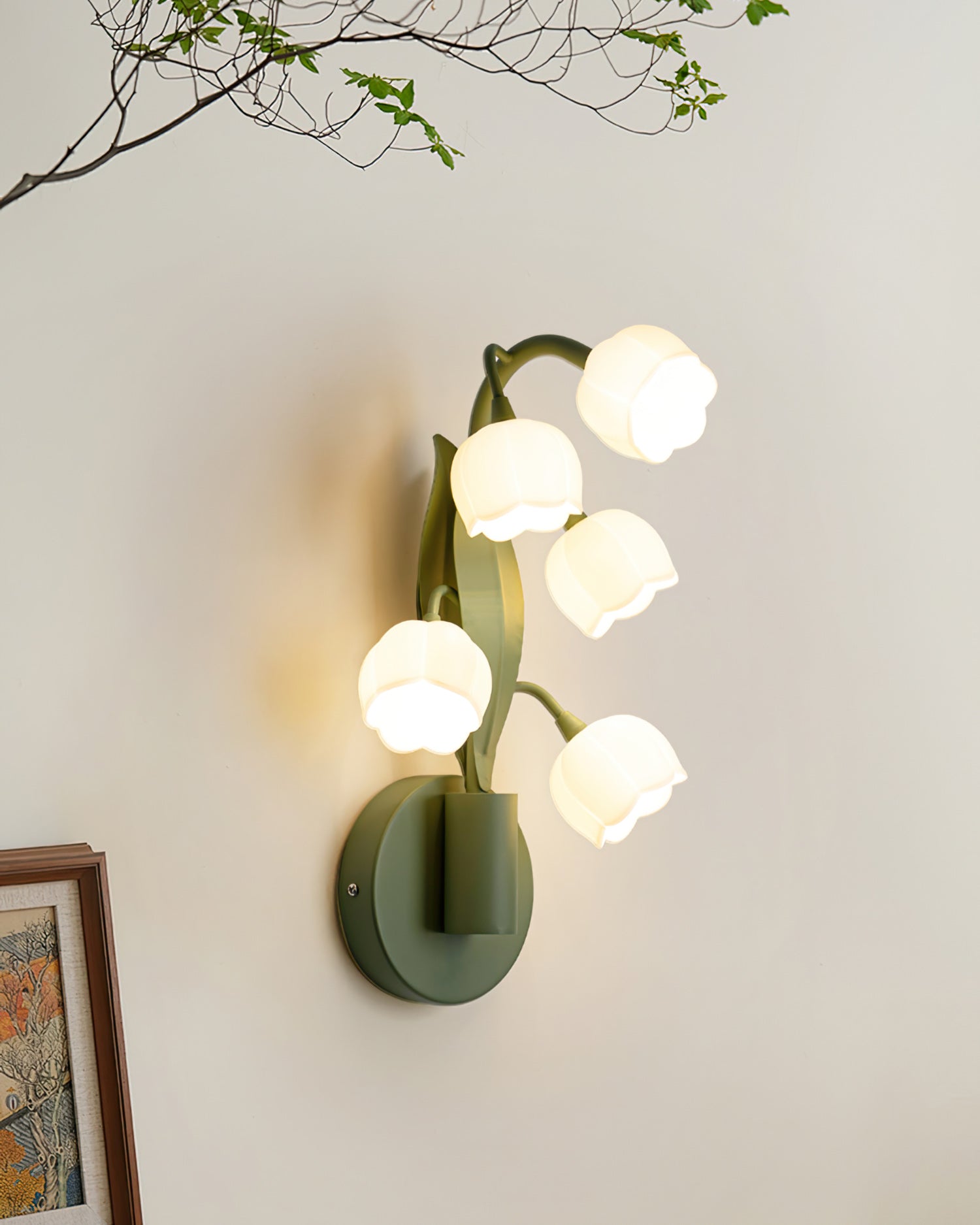 Orchid Wall Lamp Modern Metal Frame Wall Light Led NALANI
