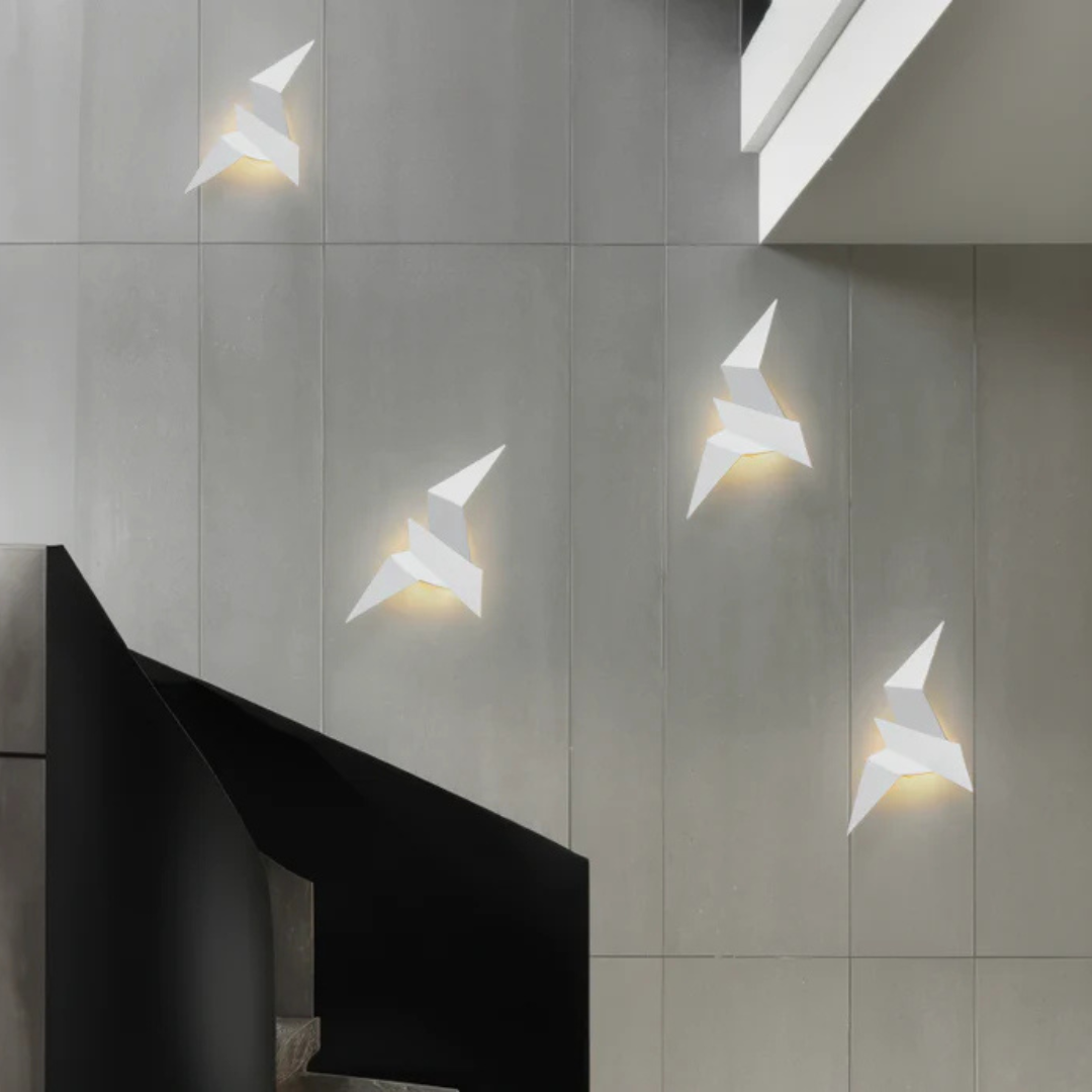 Origami Wall Lamp Unique Indoor Lighting for Living Rooms NALANI