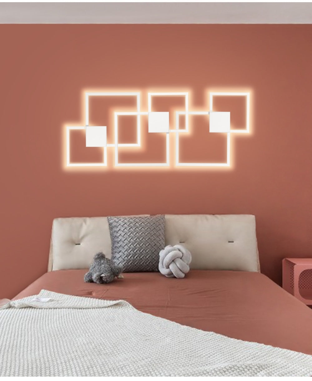 Orvani | Black-White Square Wall Decoration Lamp for Modern Home Design NALANI