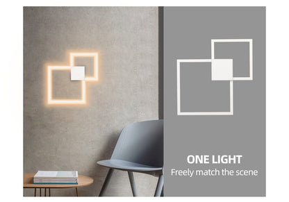 Orvani | Black-White Square Wall Decoration Lamp for Modern Home Design NALANI