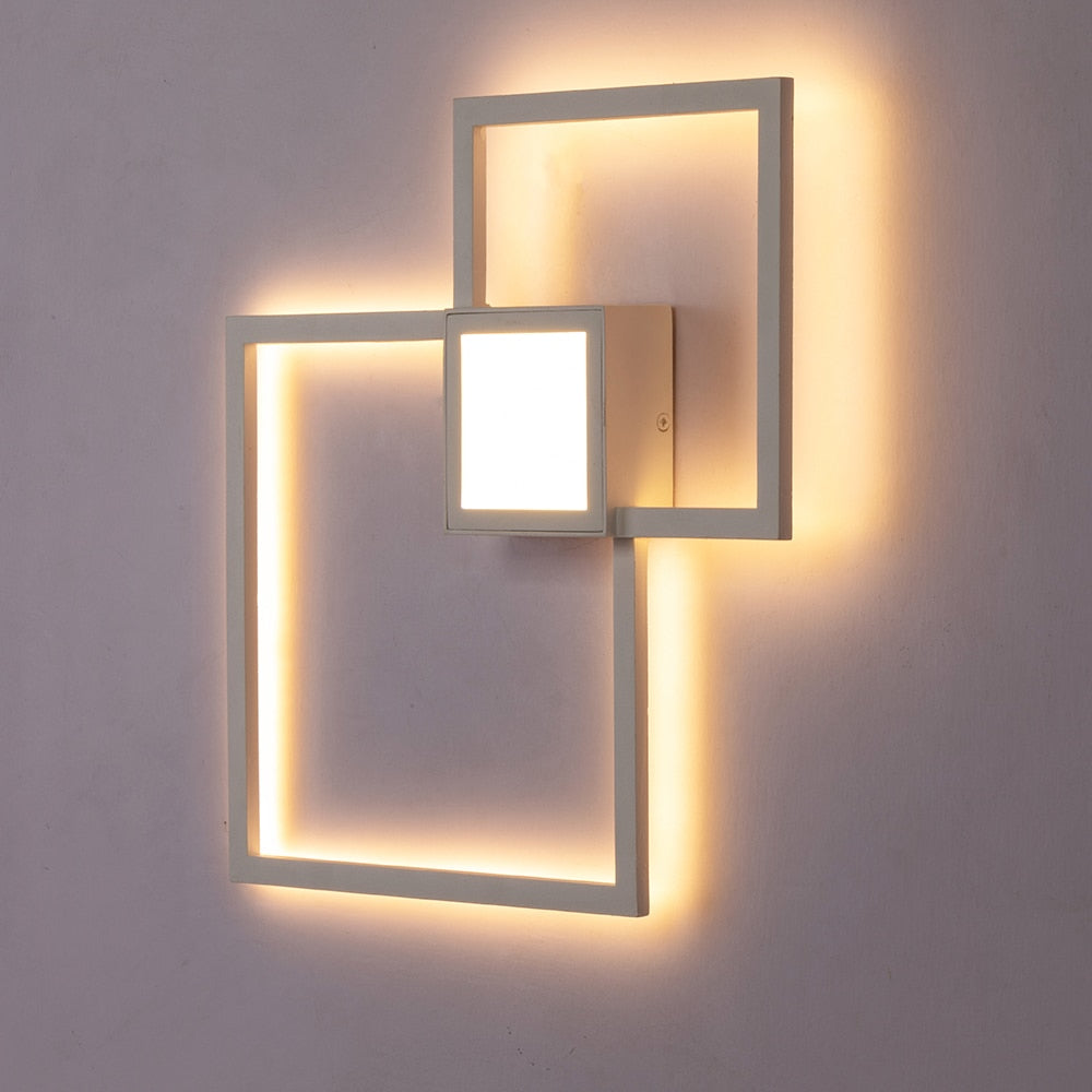 Orvani | Black-White Square Wall Decoration Lamp for Modern Home Design NALANI