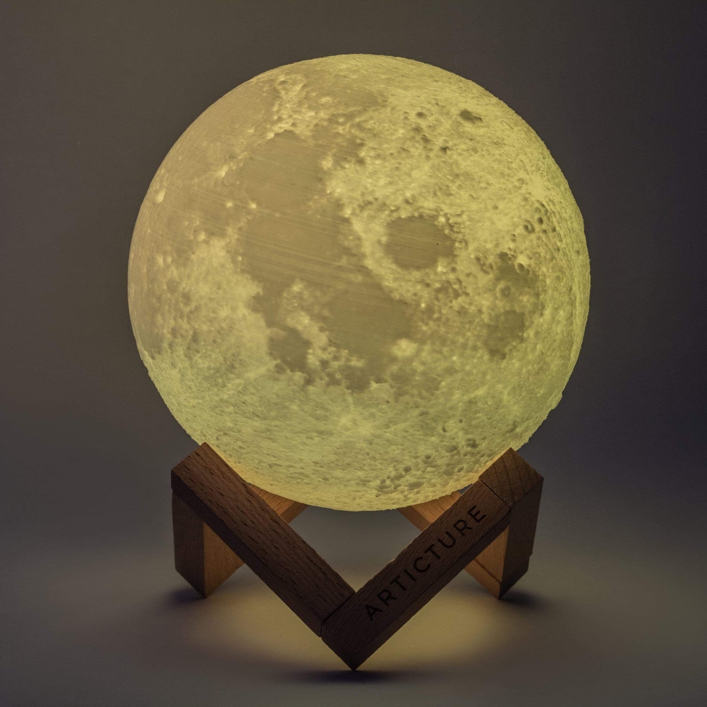 Orvani | Moon Light Lamp with 3-D Lunar Design and Color Options NALANI