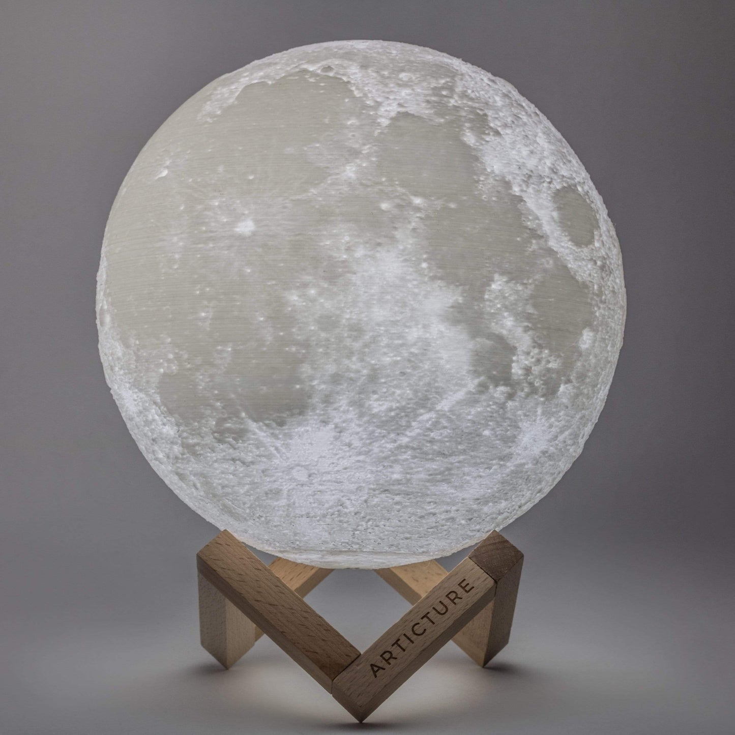 Orvani | Moon Light Lamp with 3-D Lunar Design and Color Options Large NALANI