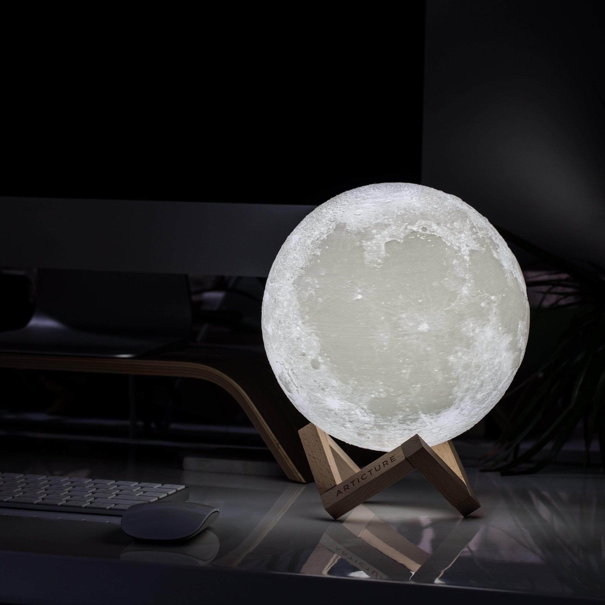 Orvani | Moon Light Lamp with 3-D Lunar Design and Color Options NALANI