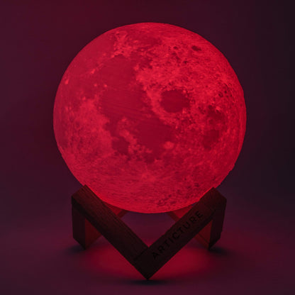Orvani | Moon Light Lamp with 3-D Lunar Design and Color Options NALANI