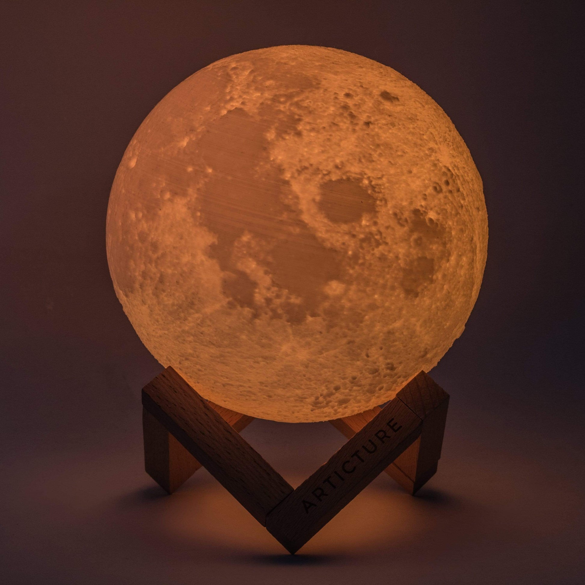 Orvani | Moon Light Lamp with 3-D Lunar Design and Color Options NALANI