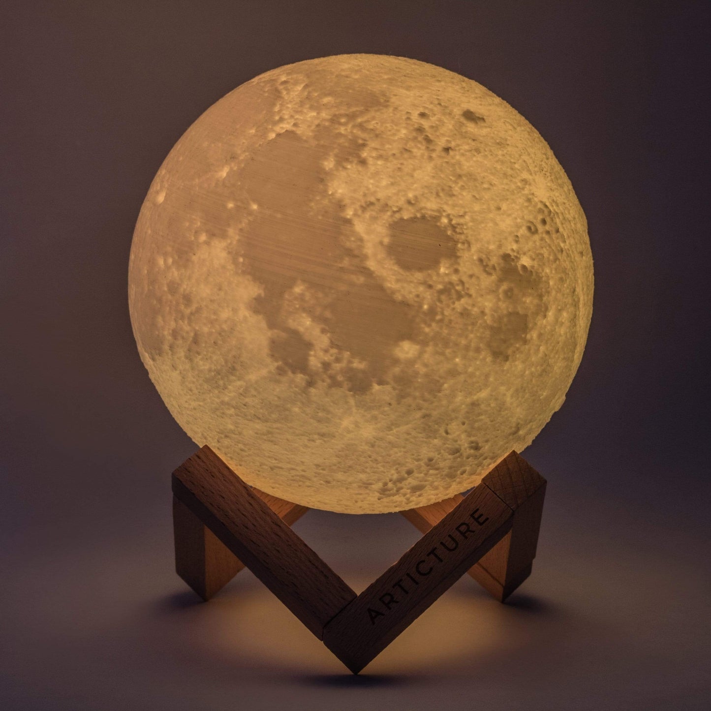 Orvani | Moon Light Lamp with 3-D Lunar Design and Color Options NALANI