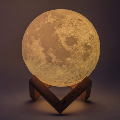 Orvani | Moon Light Lamp with 3-D Lunar Design and Color Options NALANI