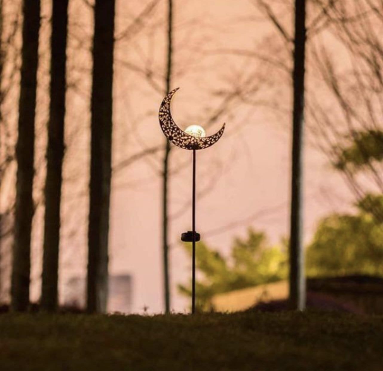 Outdoor Crescent Moon Led Light For Garden And Pathway Decor NALANI