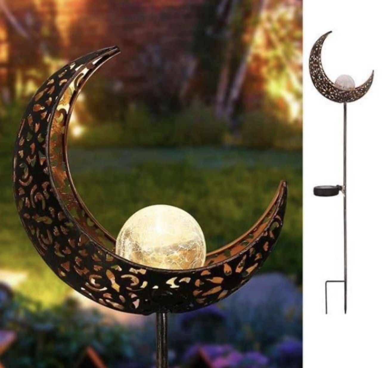 Outdoor Crescent Moon Led Light For Garden And Pathway Decor NALANI