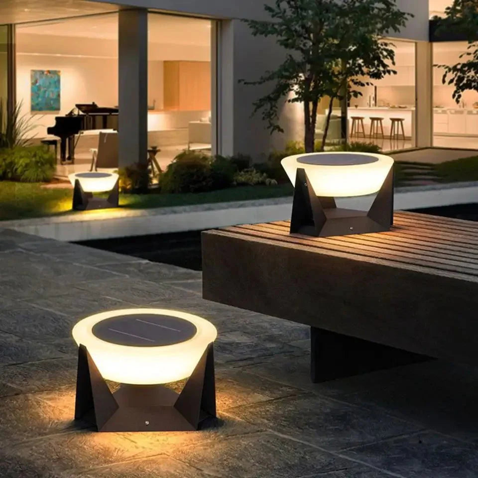 Outdoor Solar Landing Light For Garden Pathway Weatherproof