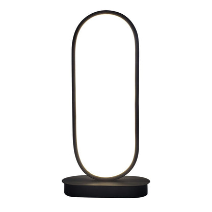 Oval Iron Lamp with White and Warm Light, Modern Look NALANI