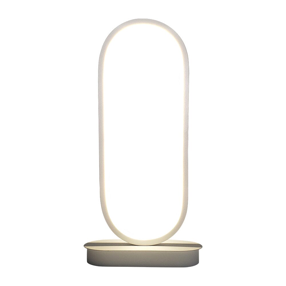 Oval Iron Lamp with White and Warm Light, Modern Look NALANI