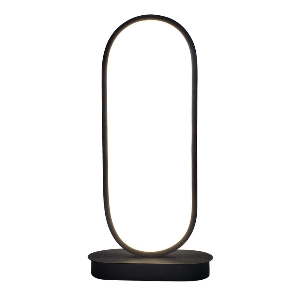 Oval Iron Lamp with White and Warm Light, Modern Look NALANI