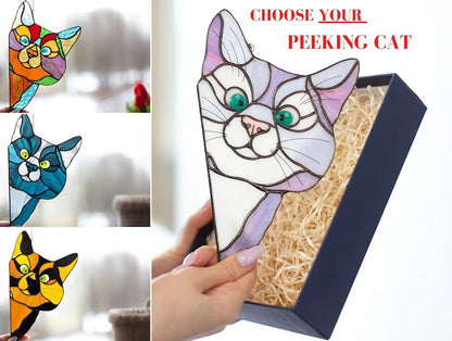 Peeking Cat Window Hanging Decor For Cozy Home Accent NALANI
