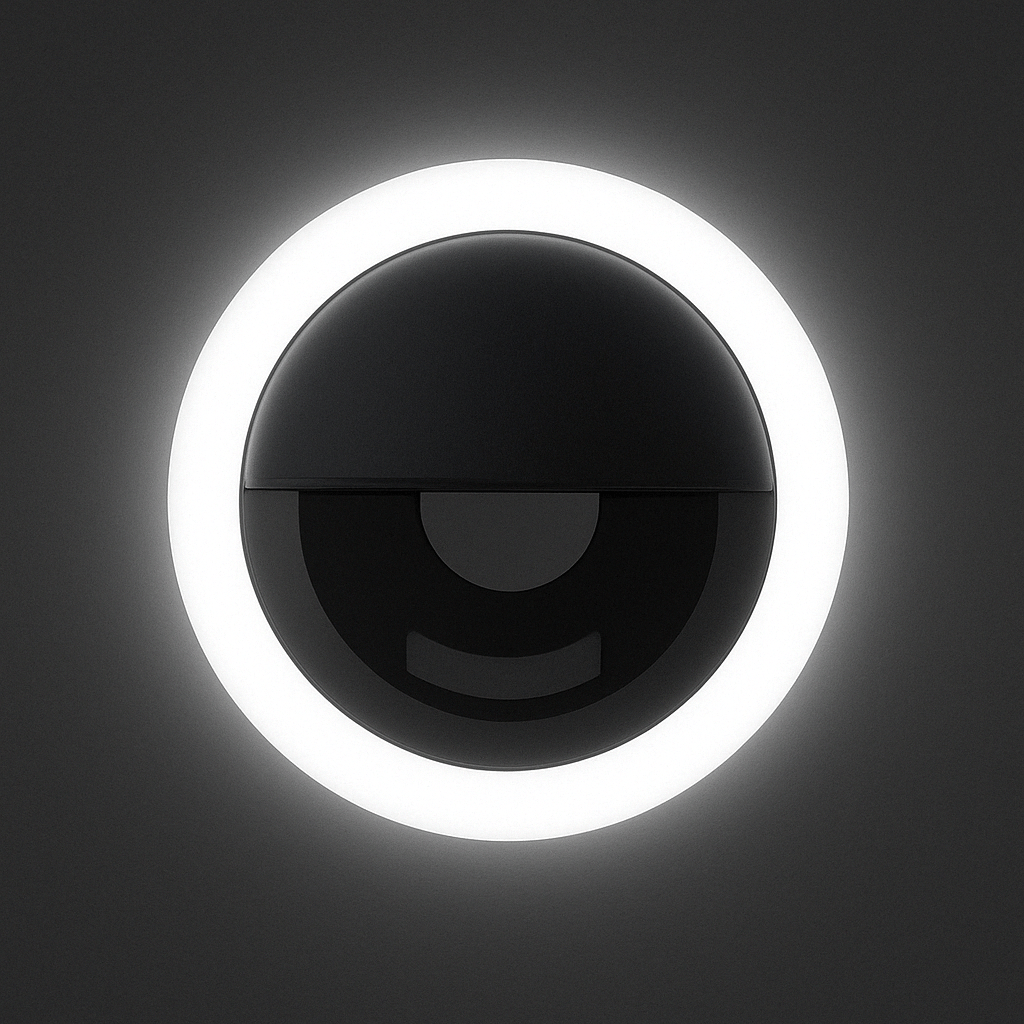 Phone Ring Light For Selfies And Video Calls LED Clip Black NALANI