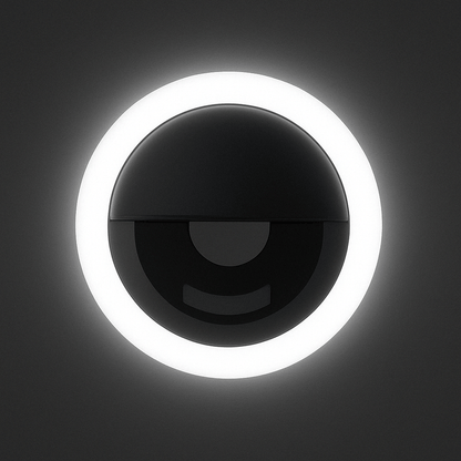 Phone Ring Light For Selfies And Video Calls LED Clip Black NALANI
