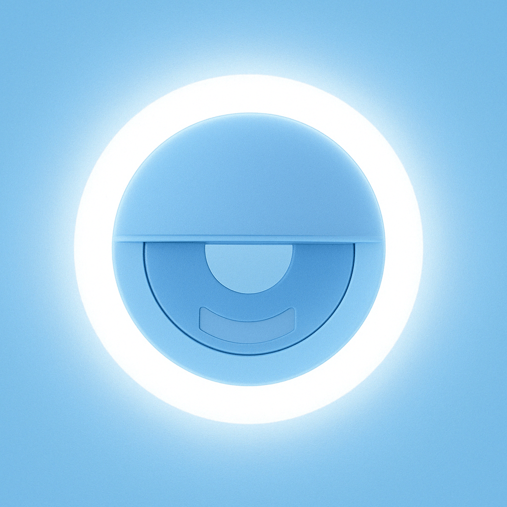 Phone Ring Light For Selfies And Video Calls LED Clip Blue NALANI