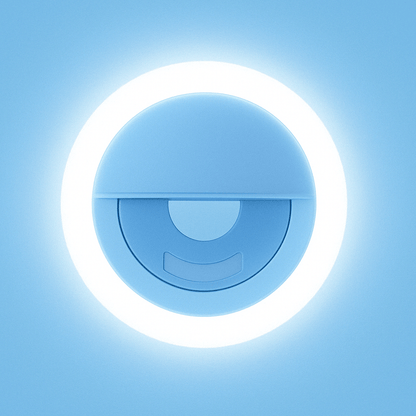 Phone Ring Light For Selfies And Video Calls LED Clip Blue NALANI