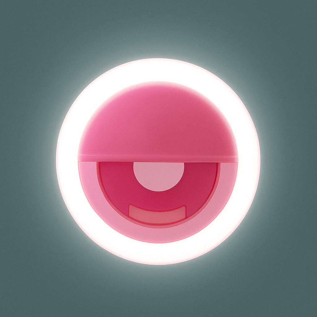 Phone Ring Light For Selfies And Video Calls LED Clip Pink NALANI