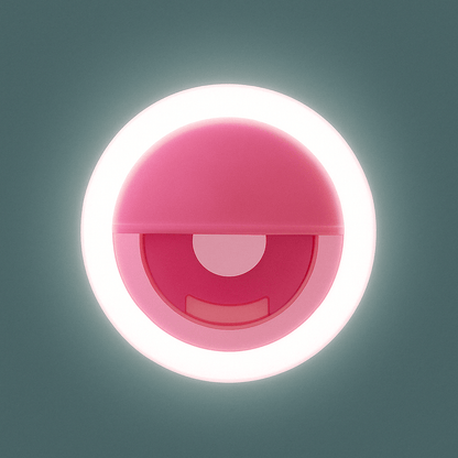 Phone Ring Light For Selfies And Video Calls LED Clip Pink NALANI