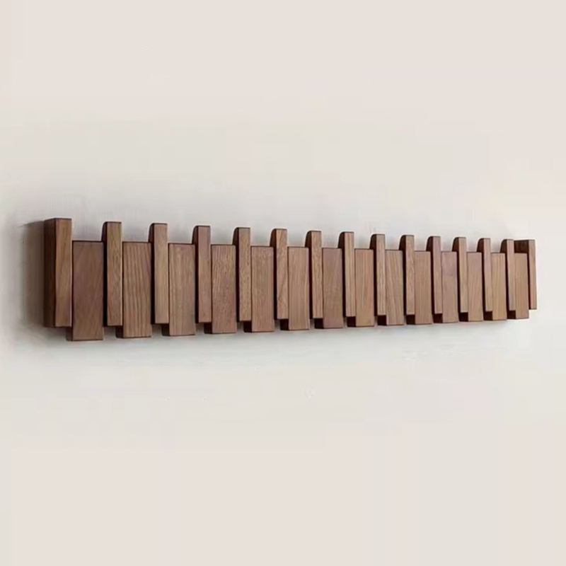 Piano Coat Rack Elegant Wall Organizer for Home Decor Walnut wood NaLani