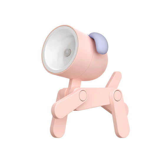 Pink USB Clip On LED Desk Lamp Flexible Portable Adjustable Pink Dog NALANI