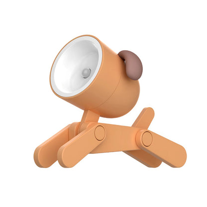 Pink USB Clip On LED Desk Lamp Flexible Portable Adjustable Orange Dog NALANI