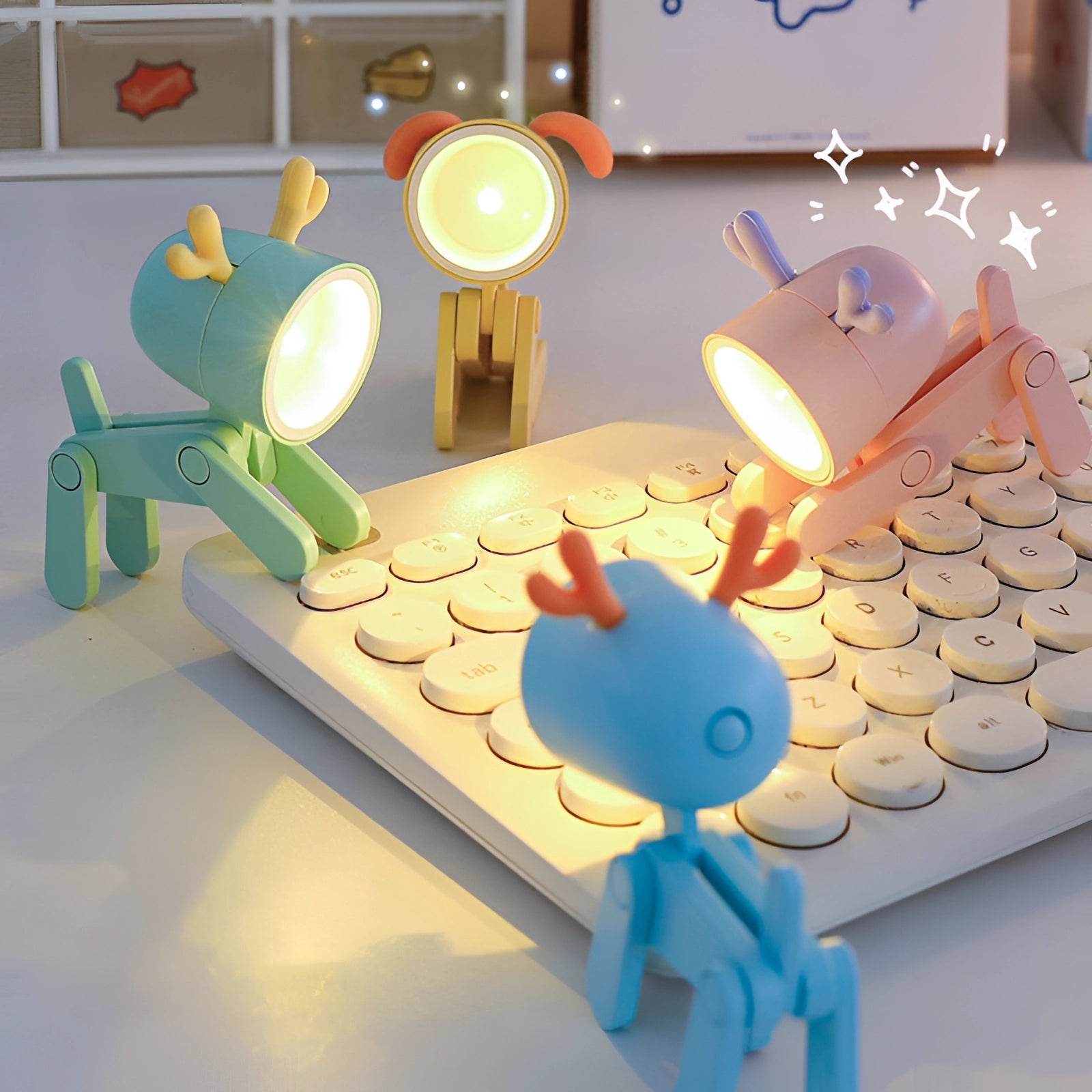 Pink USB Clip On LED Desk Lamp Flexible Portable Adjustable NALANI