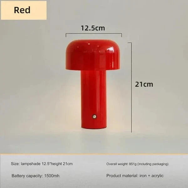 Portable LED Bedside Desk Lamp Cordless Modern Design NALANI