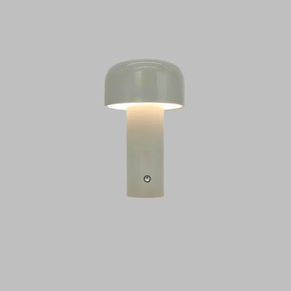 Portable LED Bedside Desk Lamp Cordless Modern Design Gray NALANI