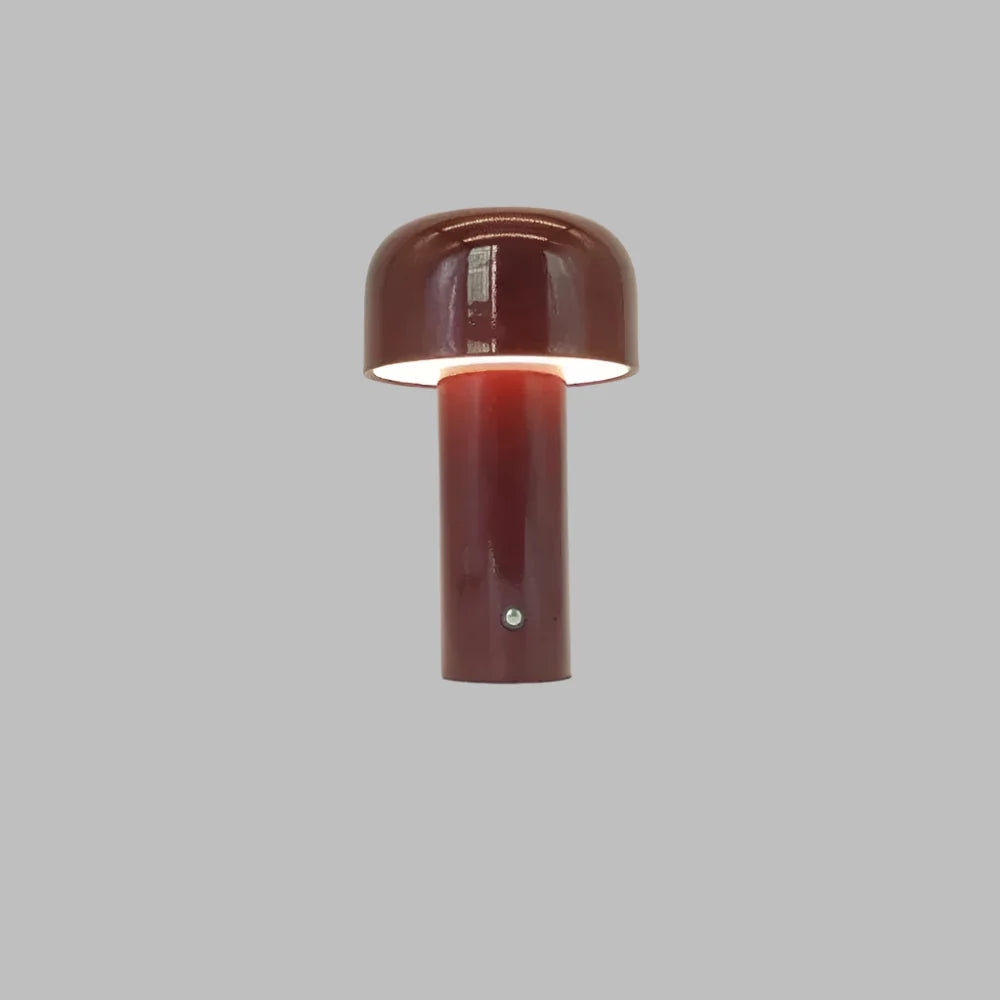 Portable LED Bedside Desk Lamp Cordless Modern Design Wine red NALANI