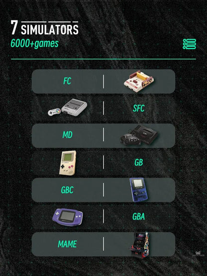 Portable Retro Game Console With 6000 Classic Games NALANI