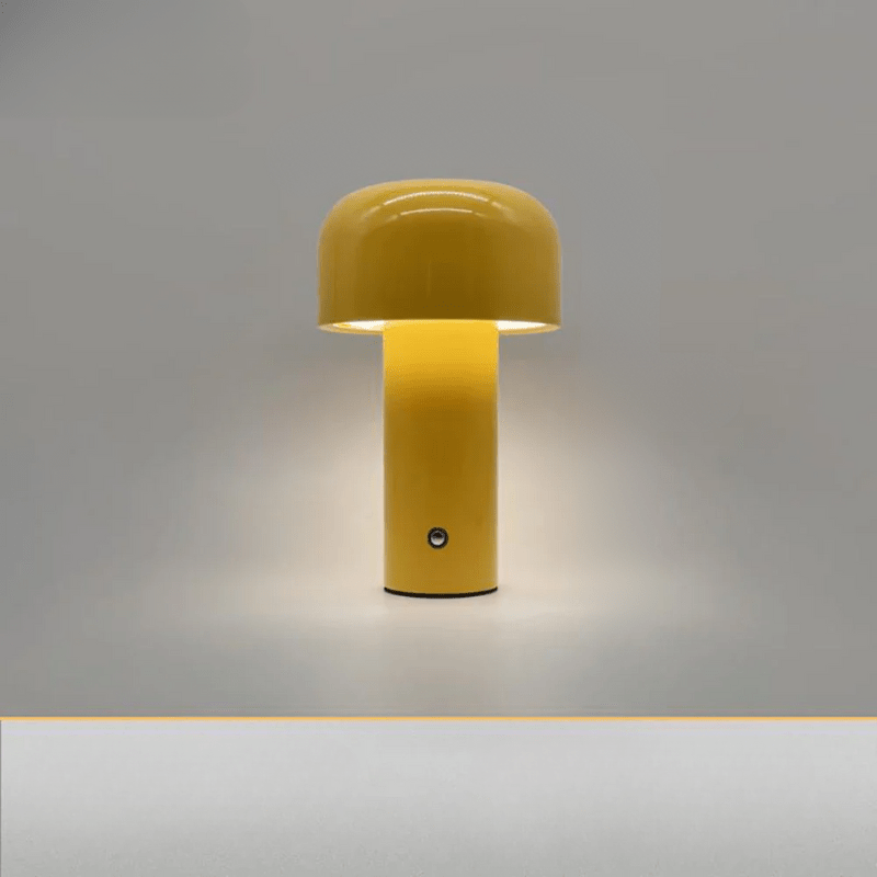 Portable USB Mushroom Lamp for Modern Home and Office Decor Yellow NaLani