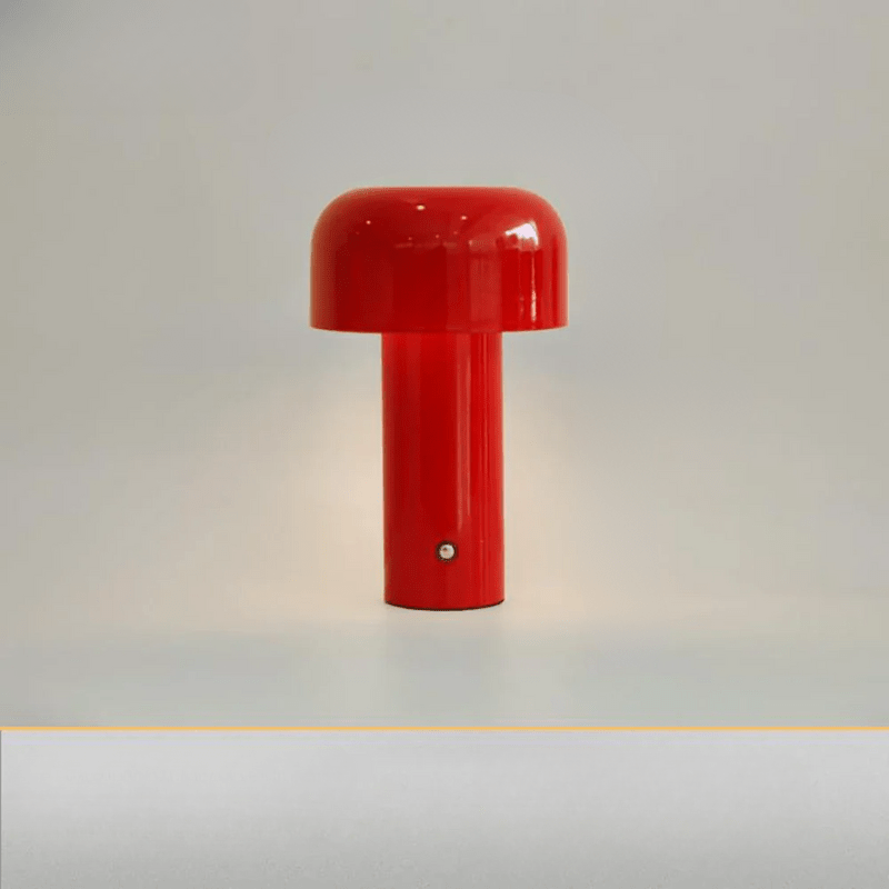Portable USB Mushroom Lamp for Modern Home and Office Decor Red NaLani