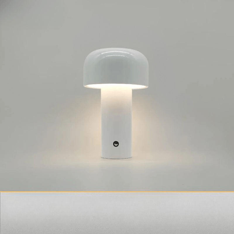 Portable USB Mushroom Lamp for Modern Home and Office Decor White NaLani